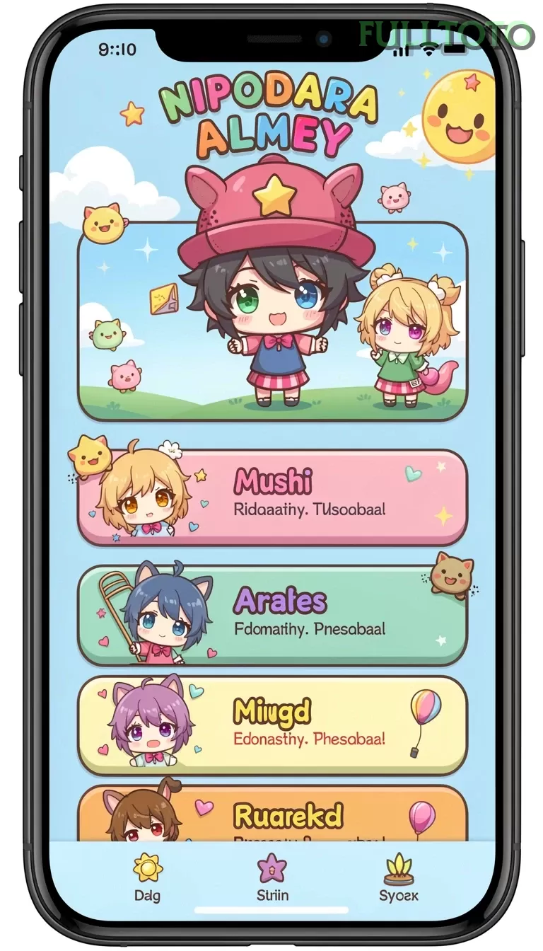 Cuplikan layar PPRRYY — menu navigasi
