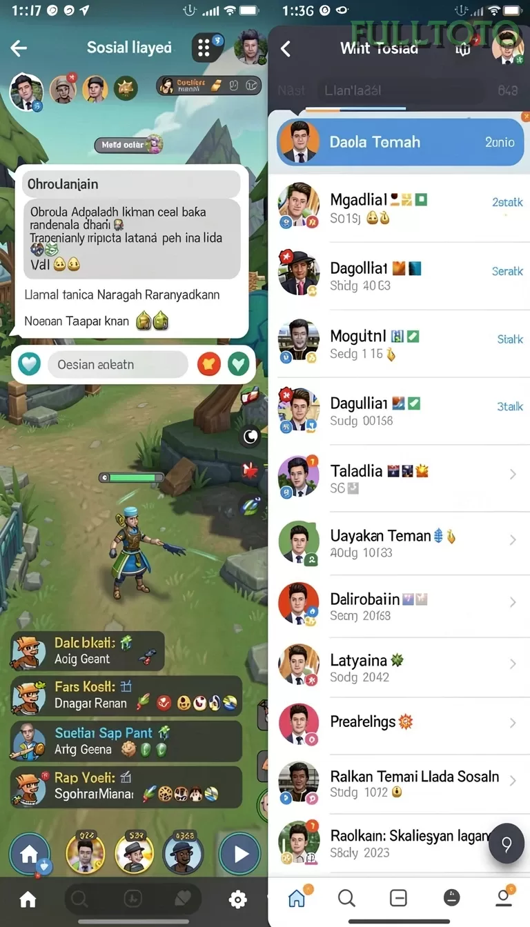 Cuplikan layar SURGAPLAY — aktivitas
