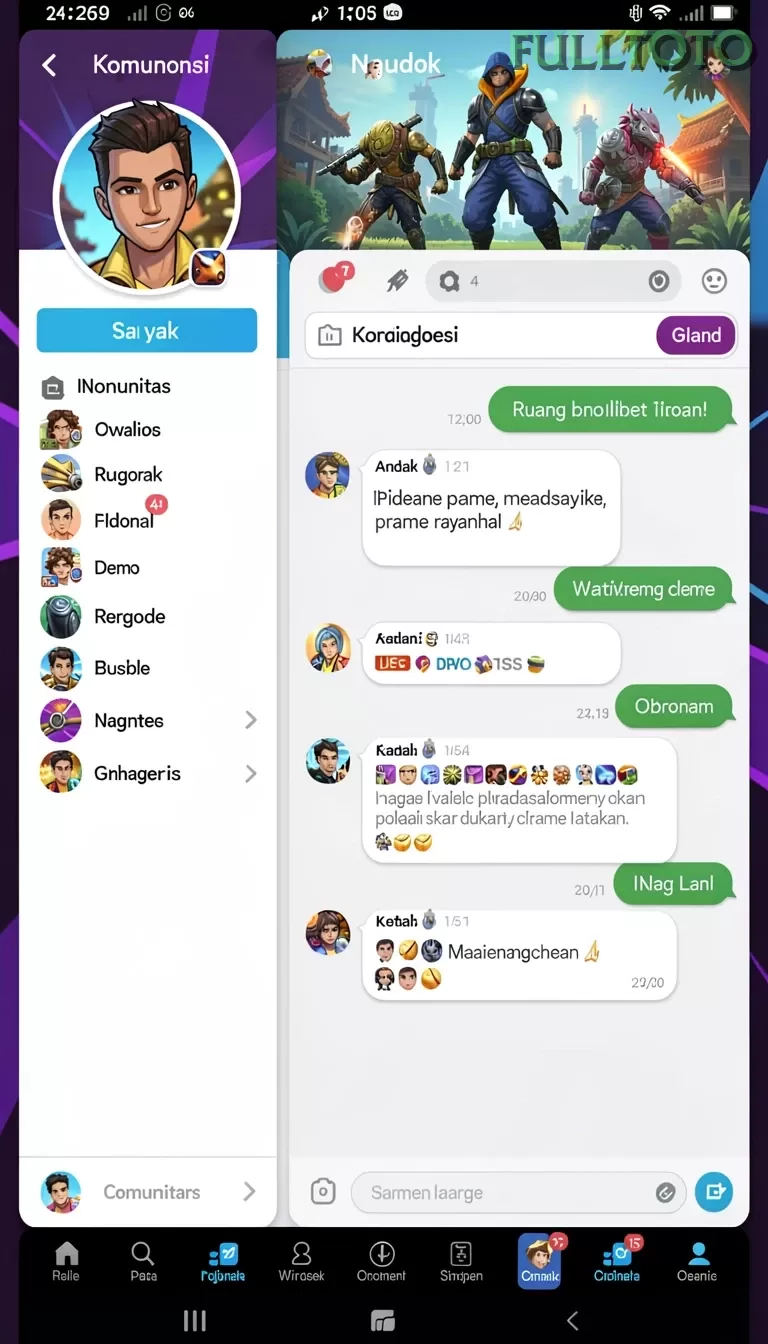 Cuplikan layar GGG888 — aktivitas