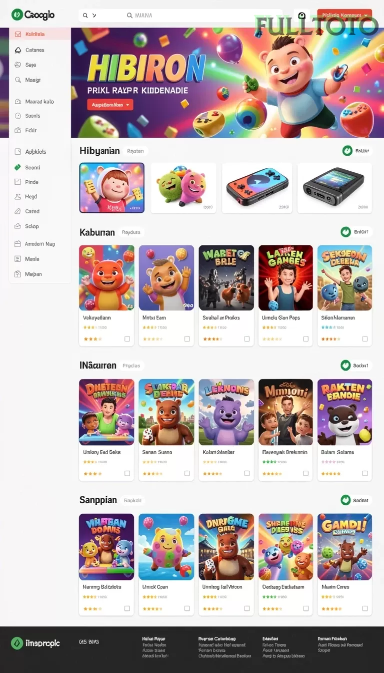 Cuplikan layar SURGAPLAY — menu navigasi